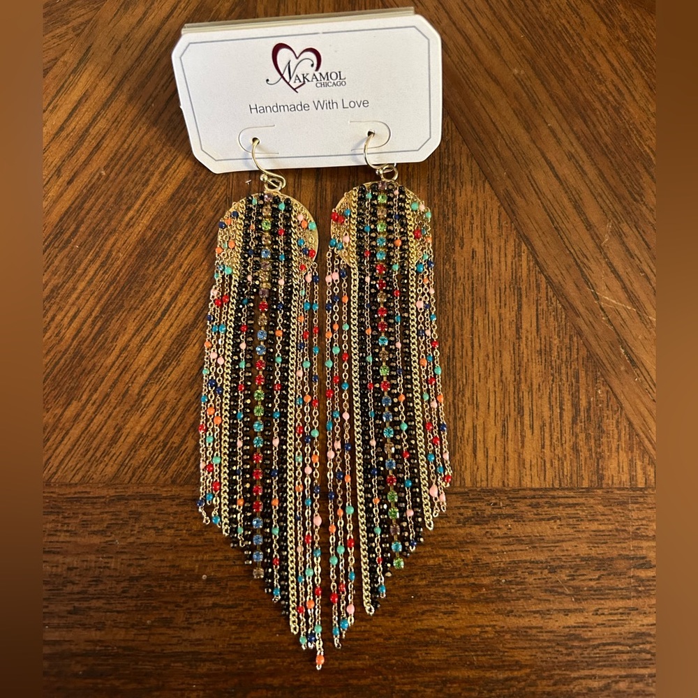 Nakamol multi-strand earrings